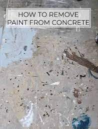 how to remove old paint from concrete