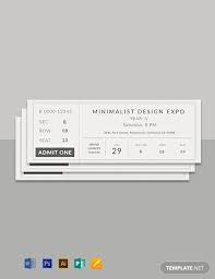 Free Event Ticket Templates Word Psd Indesign Apple