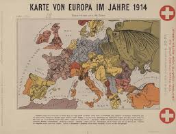 In addition to all major cities, the routes of the steamboats and the railway. Map Of Europe In 1914 Europeana
