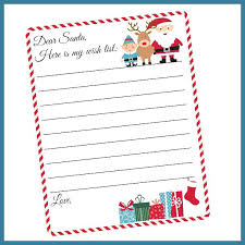 In Free Santa Stationery Templates Letter From Printable The North