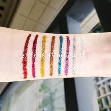8 colors liquid glitter eyeliner set