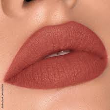 beautiful woman lips with fashion