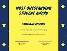 Outstanding Student Award Template Magdalene Project Org