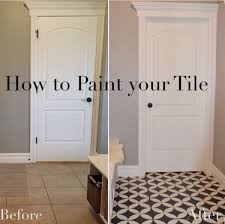how to paint your ceramic floor tile