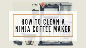 how to clean a ninja coffee maker step