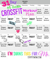 31 day at home crossfit workout plan