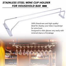wine glass rack hanging chrome