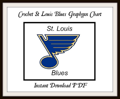 Crochet St Louis Blues Graphgan Chart Hockey Sports Crochet