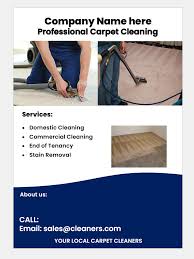 home carpet cleaning leaflet template