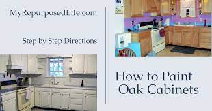 How To Paint Oak Cabinets My