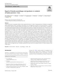 pdf report of giardia emblages and