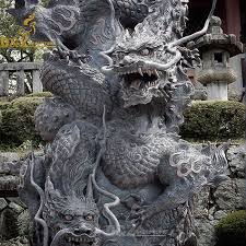 Japanese Dragon Garden Statue For