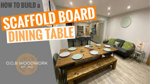 build a scaffold board dining table