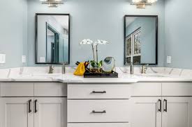 double sink vanity with makeup table