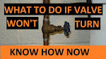 Water Shutoff Valve Stuck? Heres How To Loosen A Stuck