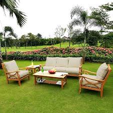 Teak 5 Piece Deep Seating With Cushions