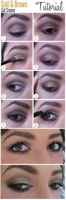 brown cut crease eyeshadow tutorial