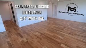 white oak cabin grade hardwood floor