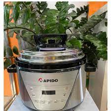 ️ Nồi áp suất điện đa năng Rapido RPC900-D tự động xả áp, 6 chức năng nấu  (5L, 900W - Hàng chính hãng) Bảo Hành Uy Tín - Nồi áp suất