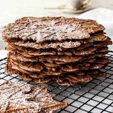chocolate pizzelle crispy and delicate