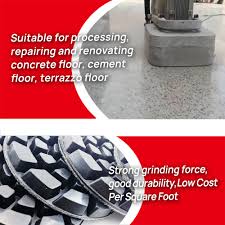 6pcs concrete cement terrazzo polishing