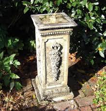Fl Brass Stone Garden Sundial