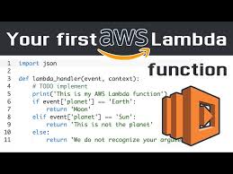your first aws lambda function ever