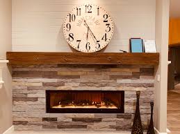 Mantel Shelves Beams Wood Fireplace