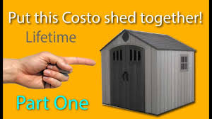 Design your own storage shed. Put This Costco Lifetime Storage Shed Together Part One Youtube