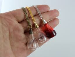 perfume bottle necklace