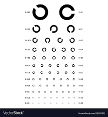 Eye Test Chart Rings Chart Vision Exam