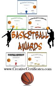 Free Printable Basketball Certificates And Awards That Can