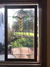 Vintage Craftsman Style Stained Glass