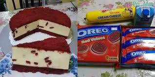 Kek lapis keju coklat via dayangjack.blogspot.com. Resipi Red Velvet Oreo Cheese Cake Paling Mudah Untuk Anak Tak Perlu Oven Hanya Simpan Dalam Peti Sejuk Pa Ma