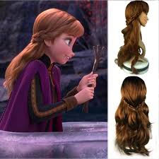 guore brown anna princess wig braid