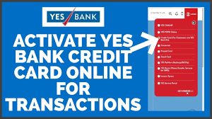 yes bank credit card activation