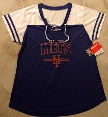 Details About New York Mets Ladies Jersey Large Laced Smart Sexy Fan Fashion Womens Nfl