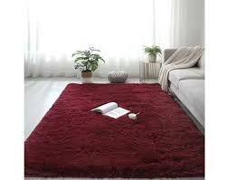 modern wool fluffy floor mat carpet