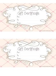 Printable Gift Certificate Template Free Templates Filename