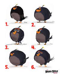 Angry Birds - These are early sketches of Bomb's design for The Angry Birds  Movie (2016) 😮 Which one is your favorite?