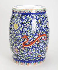 Multicolored Asian Garden Stool