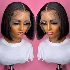 black womens 13x4 lace frontal bob wig
