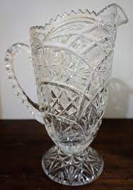 Gorgeous Tall Vintage Cut Crystal Glass