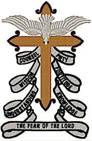 holy spirit cross embroidery design