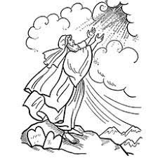A short animated video about the story of moses and the burning bush; Moses Coloring Pages Free Printables Momjunction