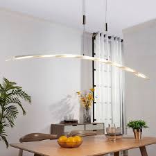 Holzlampe in buche im modernen gradlinigen design für große esstische: Led Pendelleuchten Led Hangeleuchten Auch Dimmbar Lampenwelt De