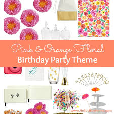 pink and orange fl party theme