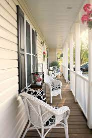 long narrow front porch decorating