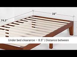 solid wood platform bed wooden slats