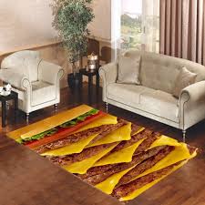 giant burger living room carpet rugs